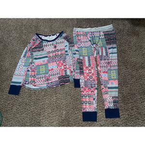 Victorias Secret Thermal Pajama Set Womens Size L